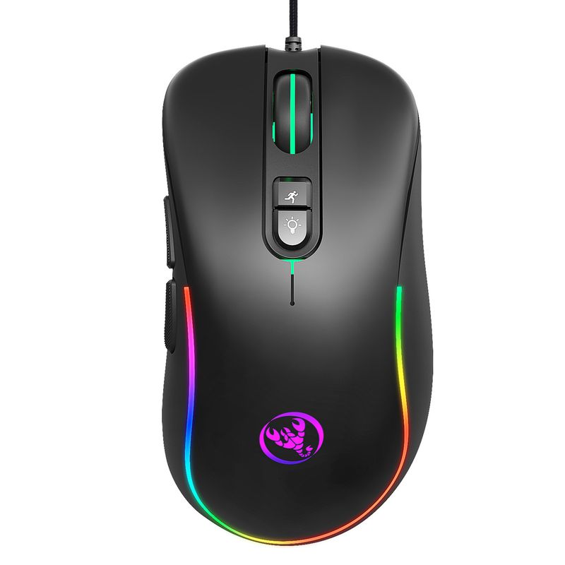 Gioco di programmazione macro J300RGB con 7 tasti per spegnere le luci per vari giochi Mouse cablato_voghion.com