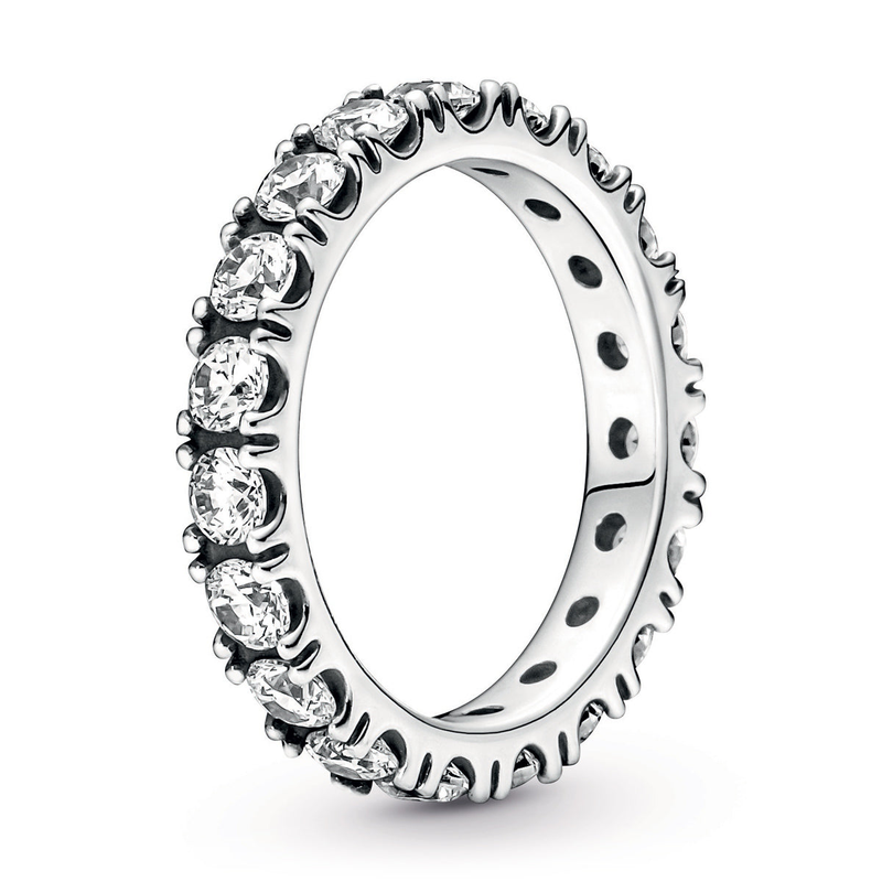 Anello trasparente Sparkling Row Eternity_voghion.com