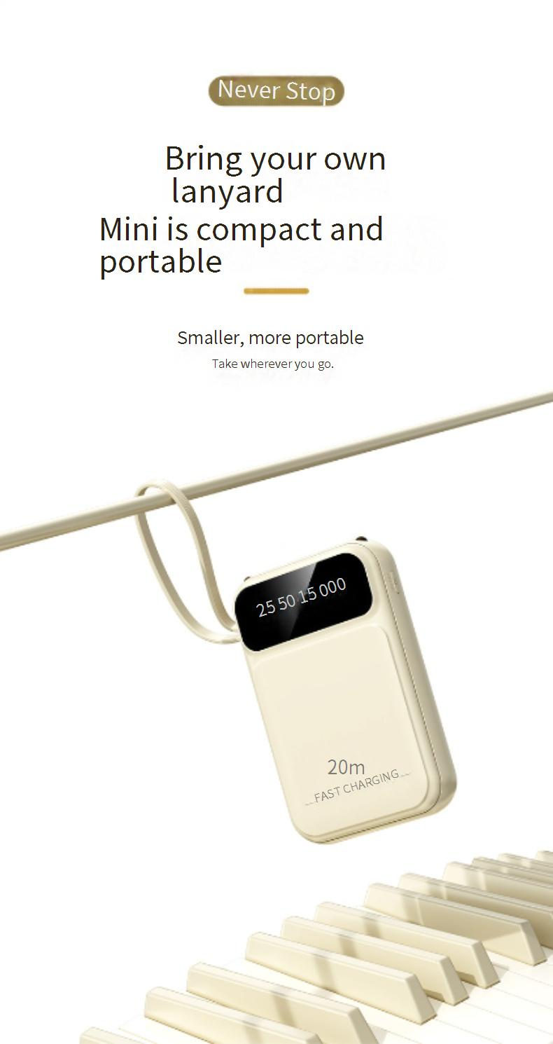 Powerbank Nei Powerbank 20000 mAh Grouss Kapazitéit mAh Mat Véier-Drot Schnellladung Kann Am Fliger Matgeholl ginn_voghion.com