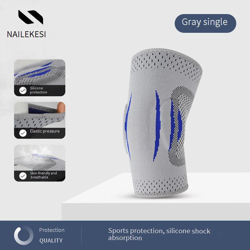 Cotoveleira de compressão premium para basquete, badminton e fitness – respirável, absorve o suor e oferece suporte às articulações – tamanhos P/M/G para adultos unissex (cinza)_voghion.com