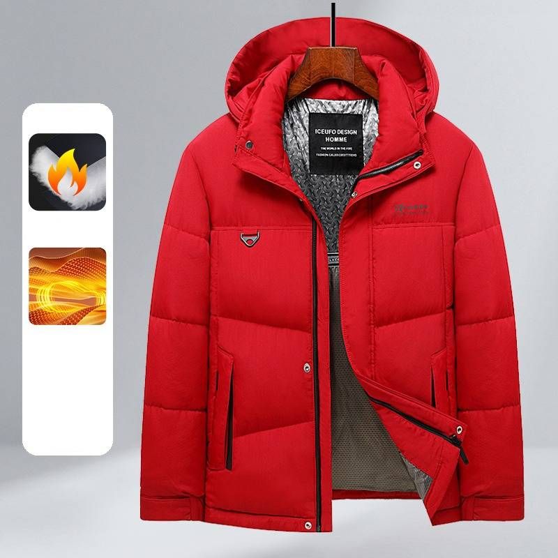 Herren-Winterjacke mit Graphen-Futter, winddichtes 3D-Design, verdickter warmer Mantel für kaltes Wetter, modischer, lässiger Kapuzenmantel mit Reißverschluss_voghion.com