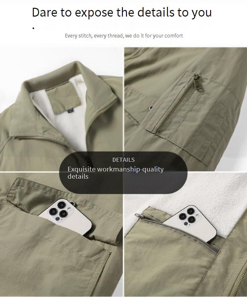 Giacca invernale da uomo foderata in pile – Nylon impermeabile, vestibilità oversize (L-5XL, antivento, isolamento termico, nero/kaki/verde militare)_voghion.com