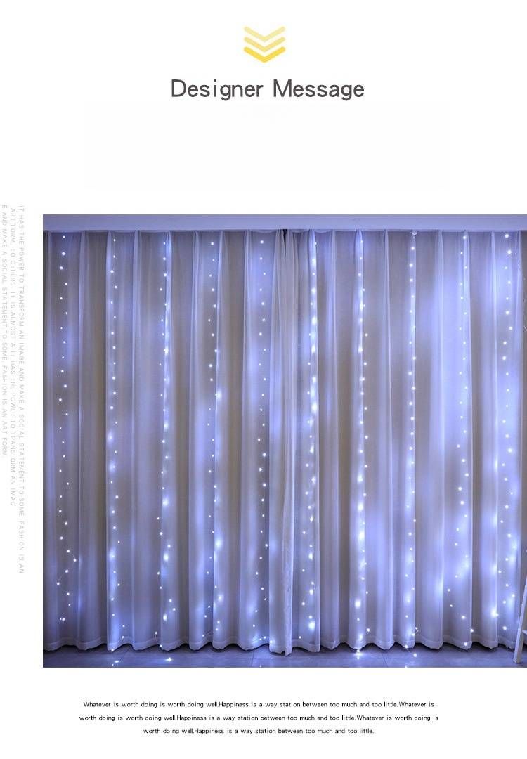 USB LED Copper Wire Lights – Remote-Controlled Ice String Lights With 8 Modes For Christmas, Curtains & Home Decor (Warm/White/Color)_voghion.com
