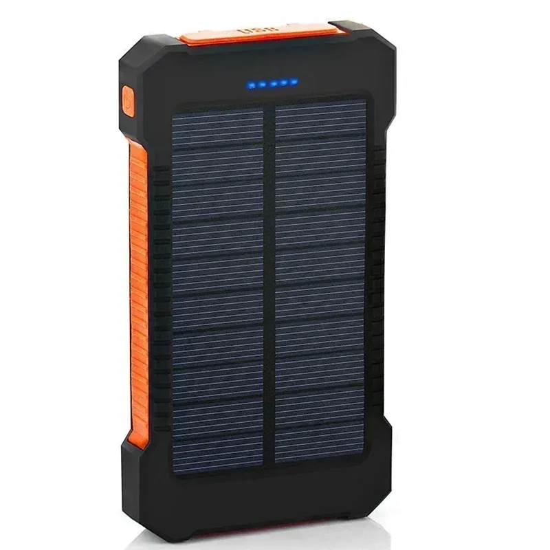 20000mAh Portable Solar External Battery Fast Charging Waterproof With SOS Flashlight Power Bank For Xiaomi_voghion.com