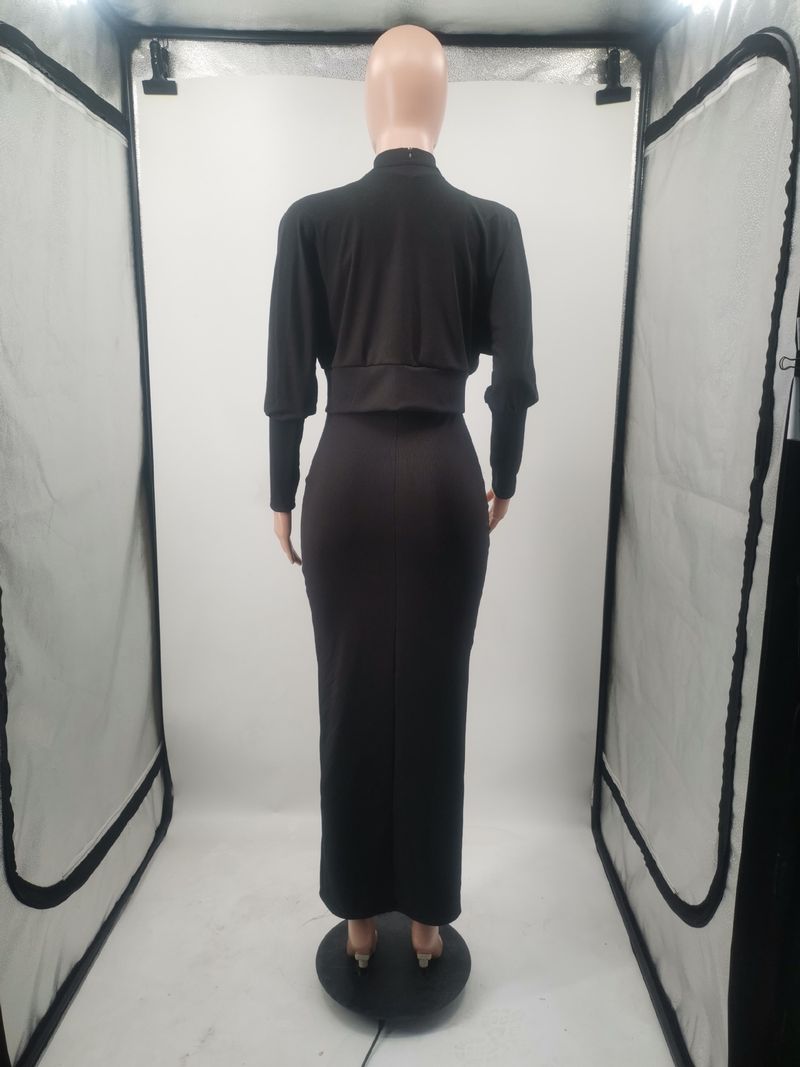 Women's vest dress + small coat slimming inside with outside wear style_voghion.com