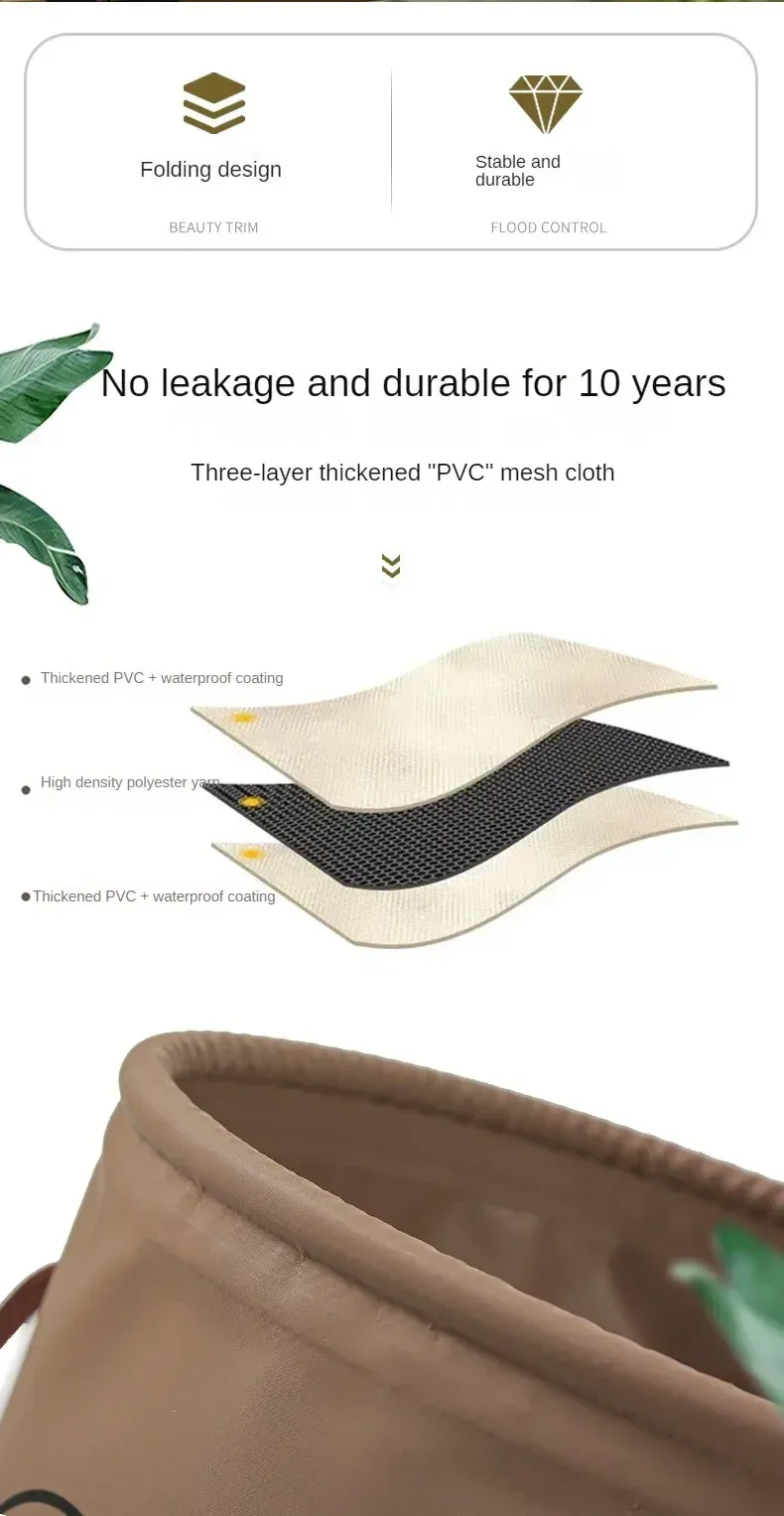 5L/10L Outdoor Multifunctional Bucket Collapsible Portable Travel Bucket Large Capacity Carrying Bucket Camping Fishing Bucket_voghion.com