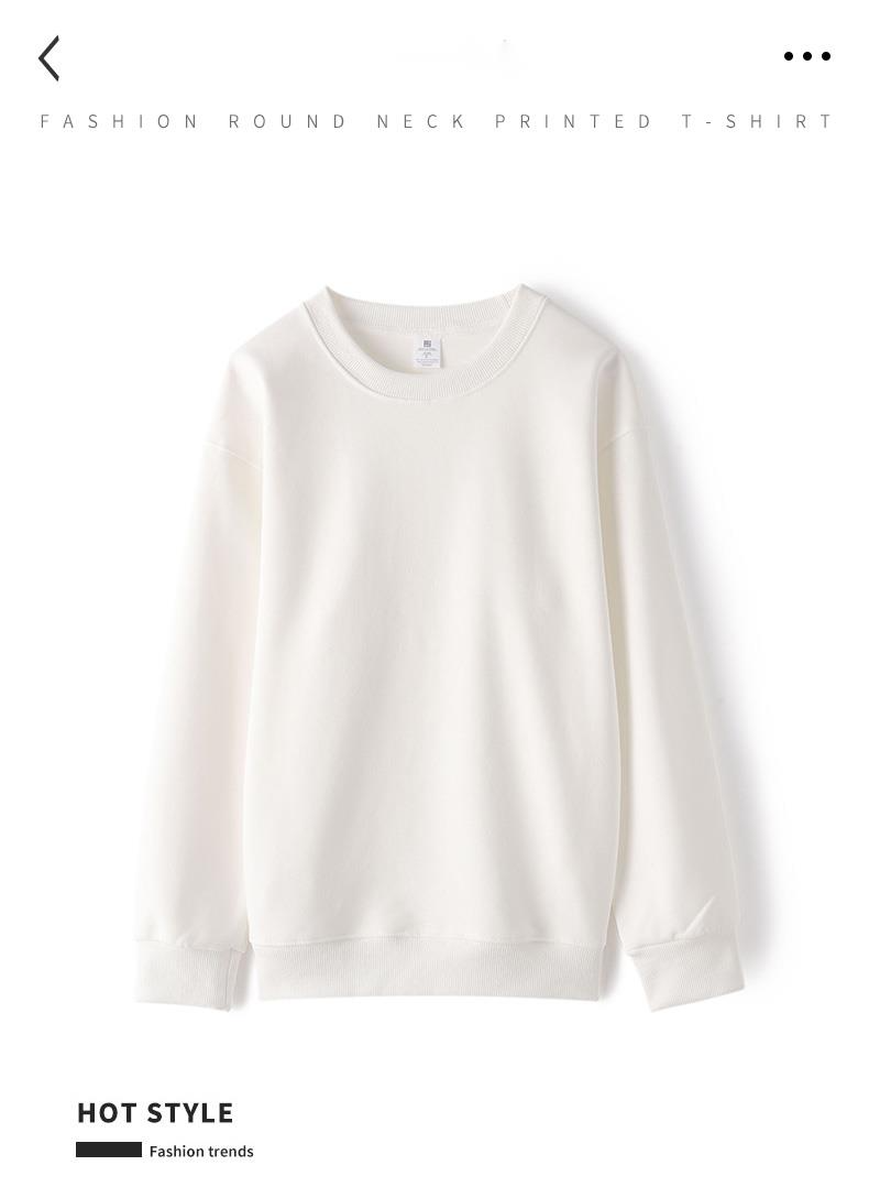 Felpa con cappuccio girocollo semplice e versatile in cotone super morbido autunno inverno 2024 per uomo e donna_voghion.com