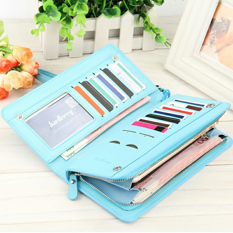 Baellerry Damen-Geldbörse, hochwertig, neueste Mode, lange multifunktionale Münzbörse, Reißverschluss, Handytasche_voghion.com