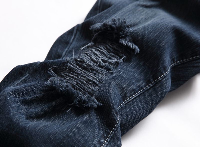 Kinderbekleidung Lässige, gerade geschnittene, zerrissene Stretch-Jeanshose für Jungen für mittelgroße und große Kinder zu jeder Jahreszeit_voghion.com