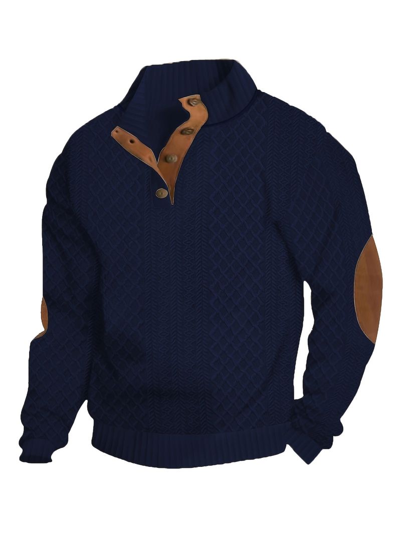 2025 Primavera e Autunno Indossare Taglia Europea Vendita Calda Uomo Collo Alto Manica Lunga Casuale Felpa Con Cappuccio Jacquard_voghion.com