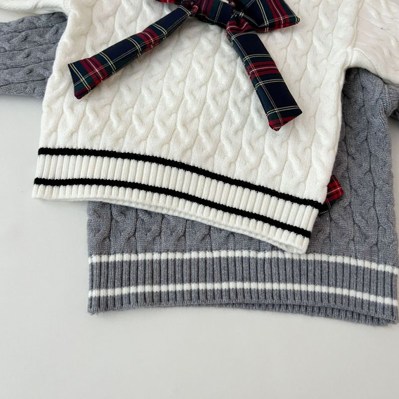 Ensemble 2 pièces pour enfants, pull et short à col en V, style coréen, nouvelle collection printemps_voghion.com