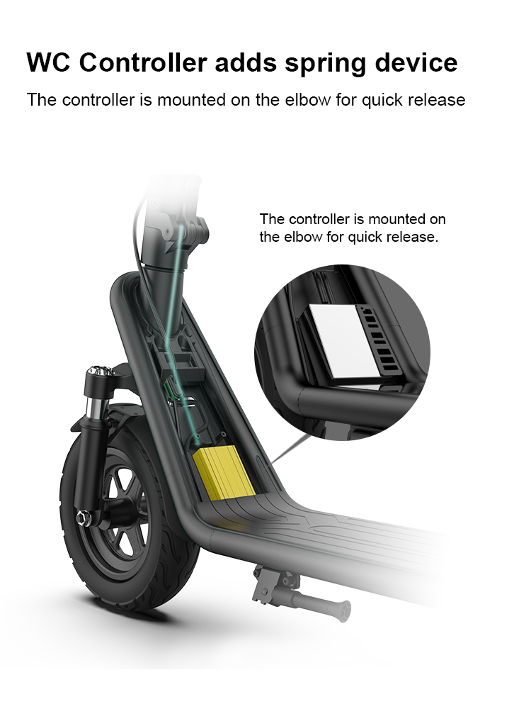 X11 Adult Electric Scooter 450W Maximum Speed 15.6 MPH, 36V13AH, 10 Inch Off-Road Tires Sport Folding Electric Scooter_voghion.com