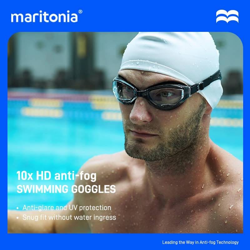 Mya-Brille mit großem Rahmen, wasserdicht, beschlagfrei, UV-beständig, HD, transparente Linse, Schwimmbrille_voghion.com