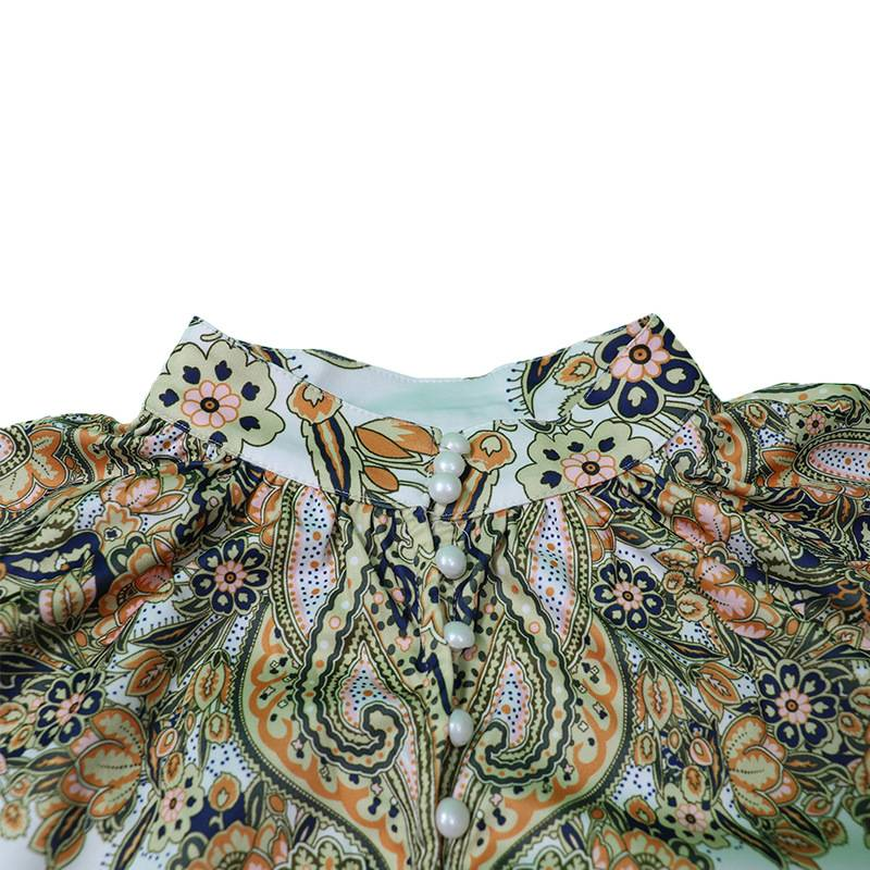 Ženski elegantni komplet od dva dijela s retro printom za jesen i zimu 2024._voghion.com