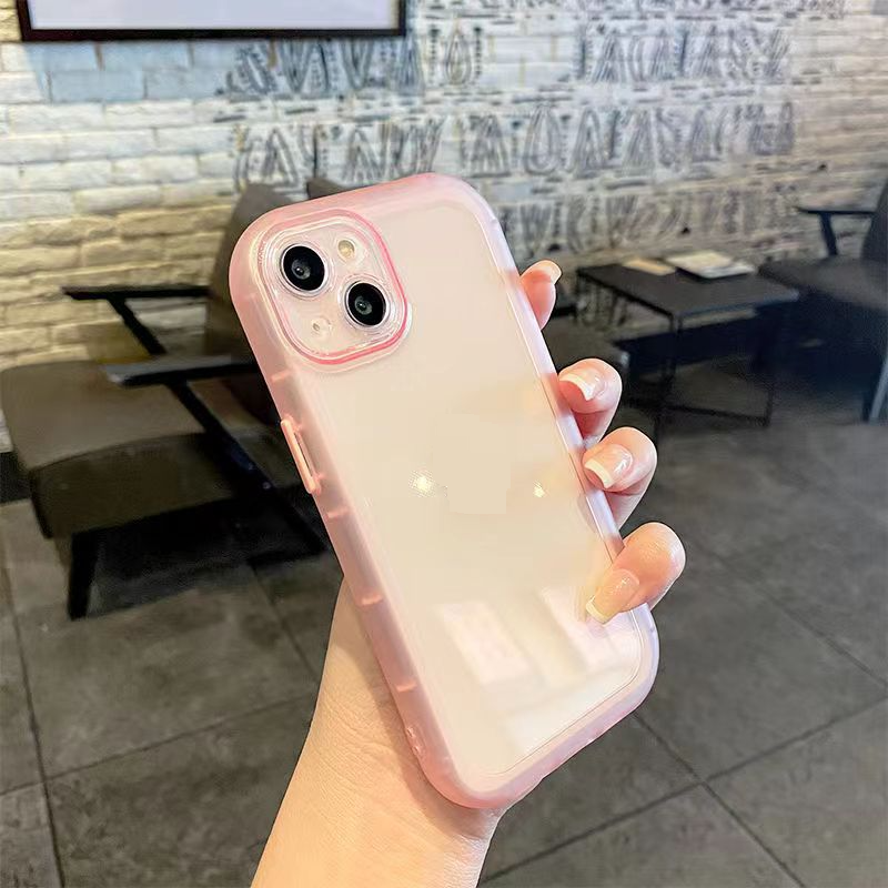 Phone Case & Covers Dark Purple Suitable Simple Mobile Phone Case IPhone15Pro Airbag Transparent Soft Protective Cover_voghion.com