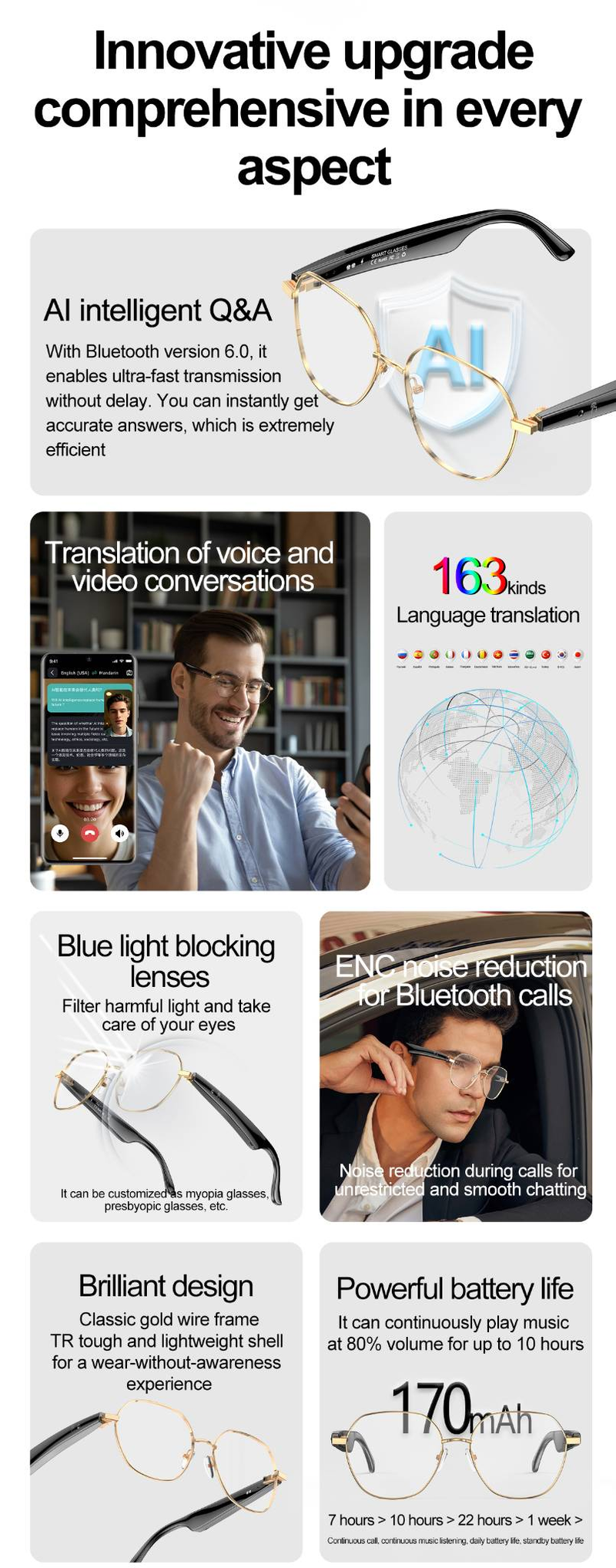 W100B Smart Glasses: HD AR Display, 10Hr Battery & Voice Control - Premium WearableTech For Professionals_voghion.com