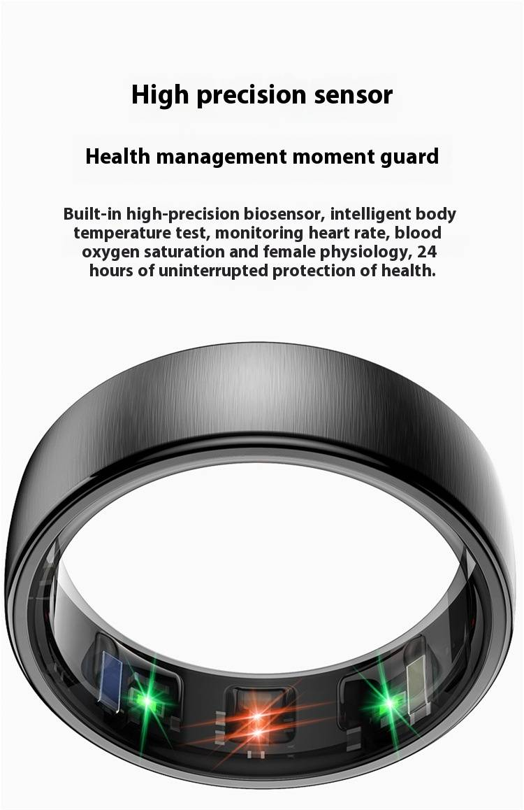 R10 Smart Ring With Wireless Charging - Heart Rate Sleep & Fitness Tracker For Women Step Counter Multi-Sport Mode Waterproof Activity Ring_voghion.com