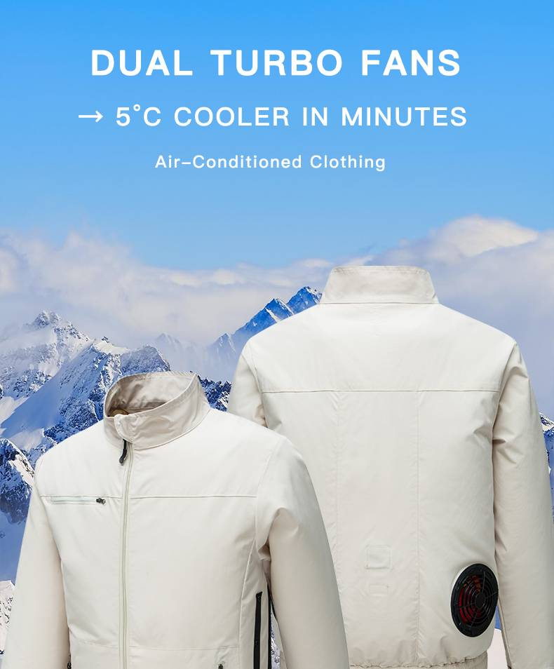 Kühlende Arbeitsjacke für Herren mit eingebautem Ventilator, wiederaufladbar, Sicherheitsarbeitskleidung für den Sommer zum Schweißen und Bauen – atmungsaktive Kleidung zum Wärmeabbau_voghion.com