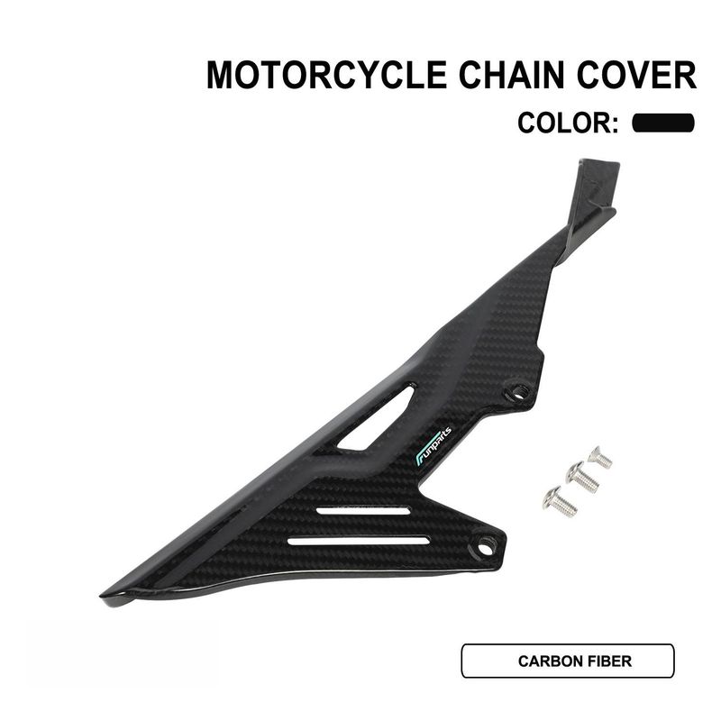 High-Performance Carbon Fiber Motorcycle Chain Guard Cover - Universal Fit For Most Bike Models - Lightweight & Durable Protection_voghion.com