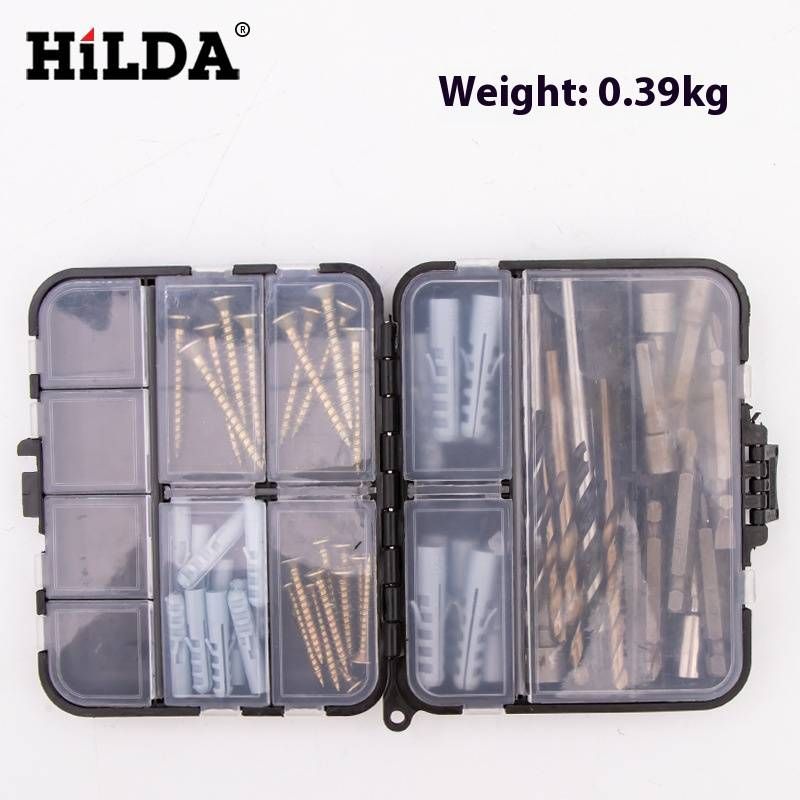 Universal Screwdriver & Drill Accessories Kit – Includes Screws, Wall Plugs, Socket Wrench Bits & More For DIY & Professional Use_voghion.com