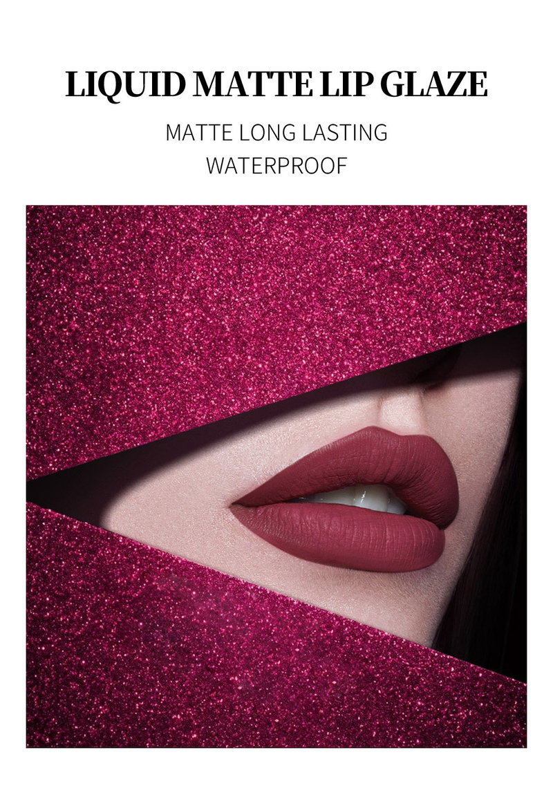 Makeup matte velvet, fading gloss, natural and long-lasting three-dimensional, non stick to cup lip gloss lipstick_voghion.com