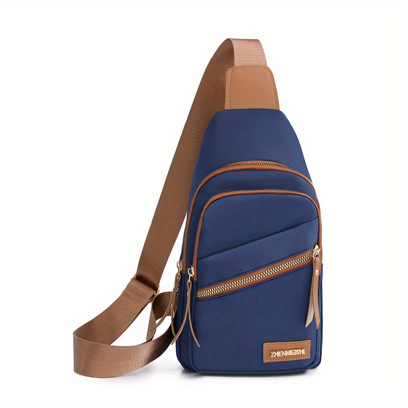 Modische, multifunktionale Brusttasche mit Reißverschluss und verstellbarem Schultergurt_voghion.com