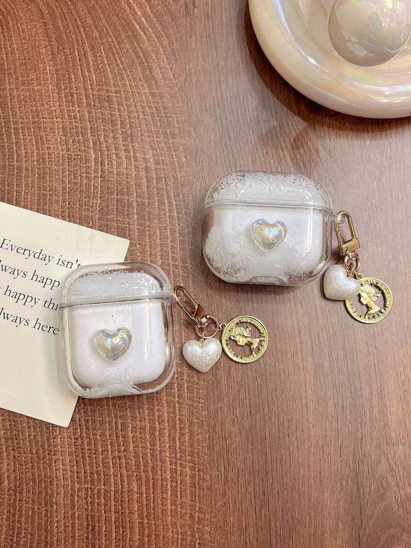 Three-dimensional laser love for Airpods 3 protective case niche Pro2 Bluetooth 1/2 generation earphone case quicksand_voghion.com