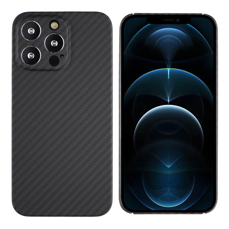 Suitable For Iphone 15 Promax Phone IPhone 13 Aramid Carbon Kevlar Fiber Lightweight Protective Case_voghion.com
