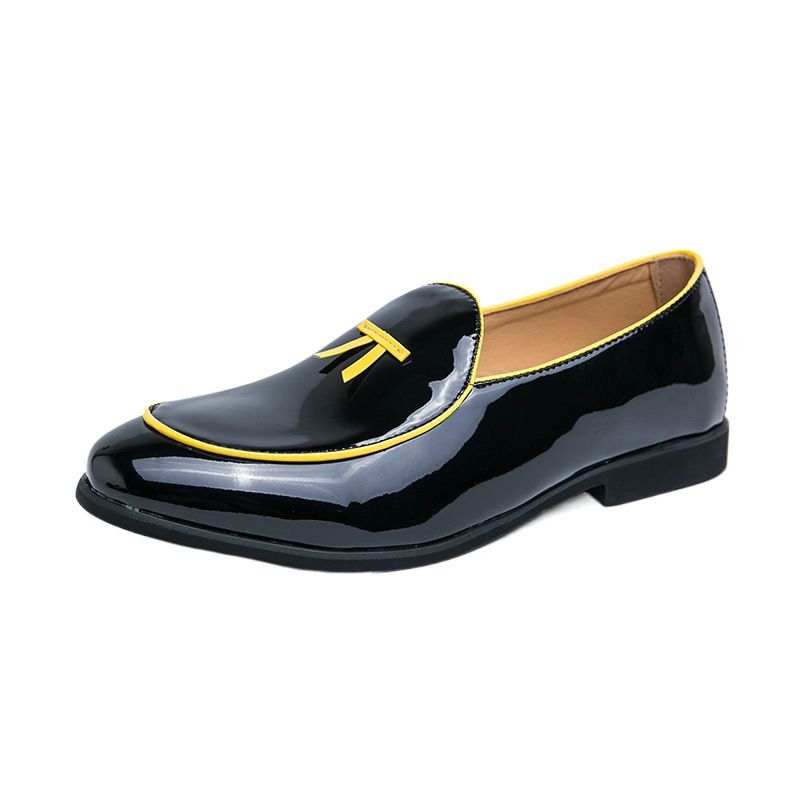 2025v 2025 New Fashion Large Size 46 Tassel Loafers Men British Korean Style Hairstyle Leather Shoes_voghion.com