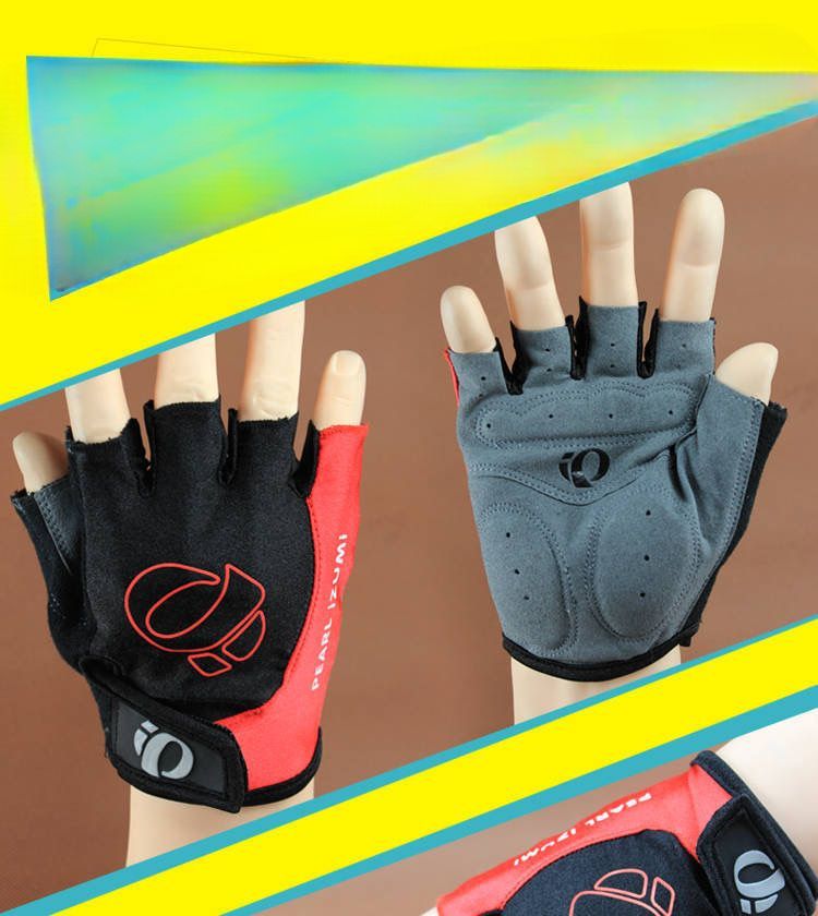New Cycling Half Finger Anti-Slip Wear-Resistant Shock Absorption Breathable Rider Unisex Silicone Gloves_voghion.com
