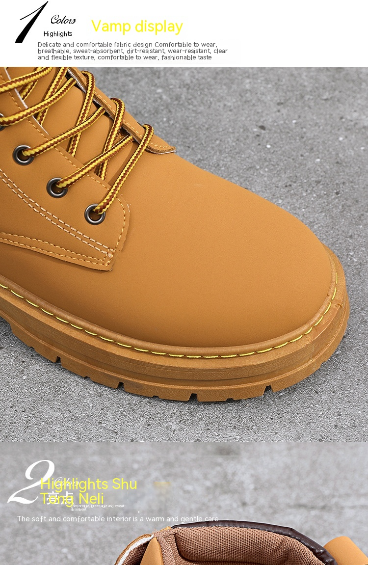 2023 nova moda clássica masculina de outono, durável, à prova d'água, botas martin de cano alto com fundo macio, antiderrapante_voghion.com