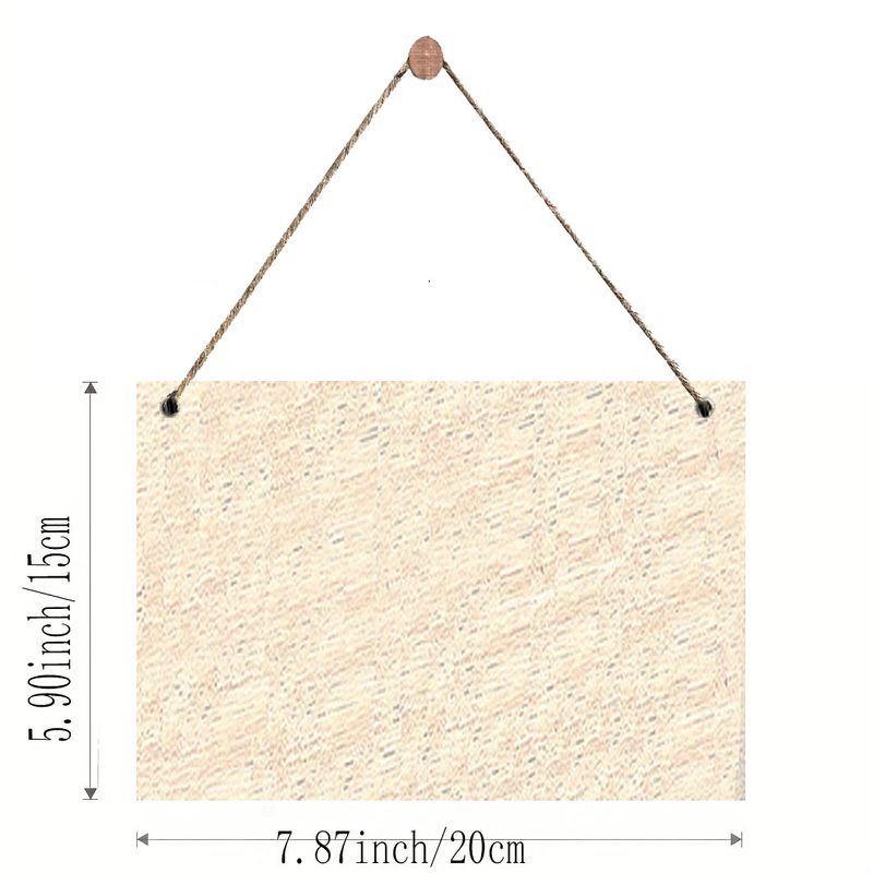 Gift Pendant Theme Countryside Style Christmas Wooden Hanging Sign Home Decoration_voghion.com