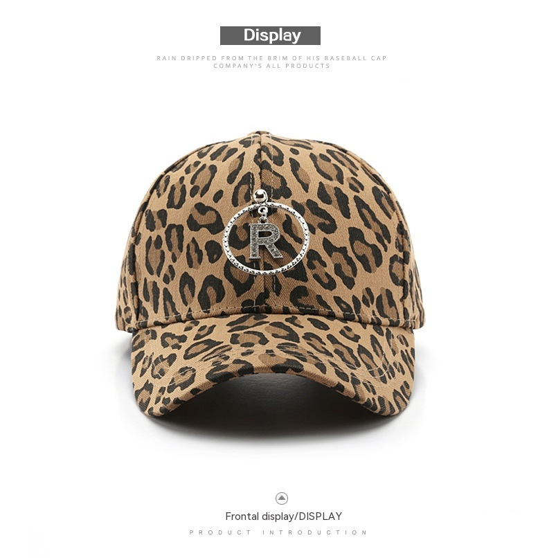 Modische und minimalistische Baseballkappe mit Leopardenmuster. Beliebte Outdoor-Straßensport-Entenschnabelkappe für Männer und Frauen in Europa und Amerika_voghion.com