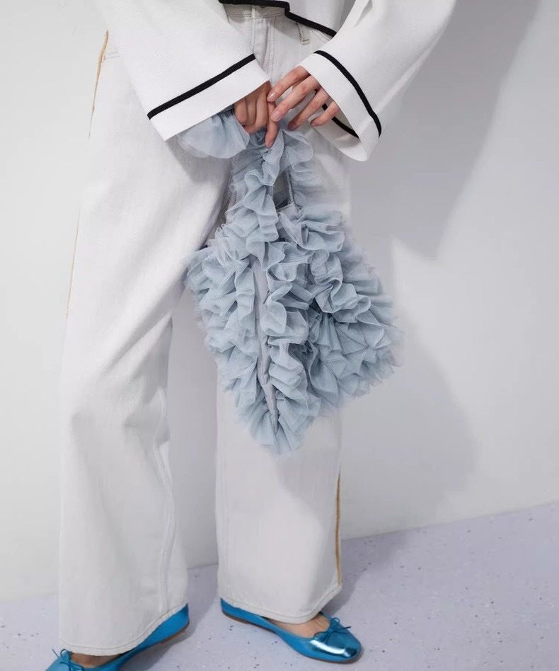 Bolso de verano 2025 para mujer, único, personalizado, de gasa plisada, con gran capacidad y soporte_voghion.com