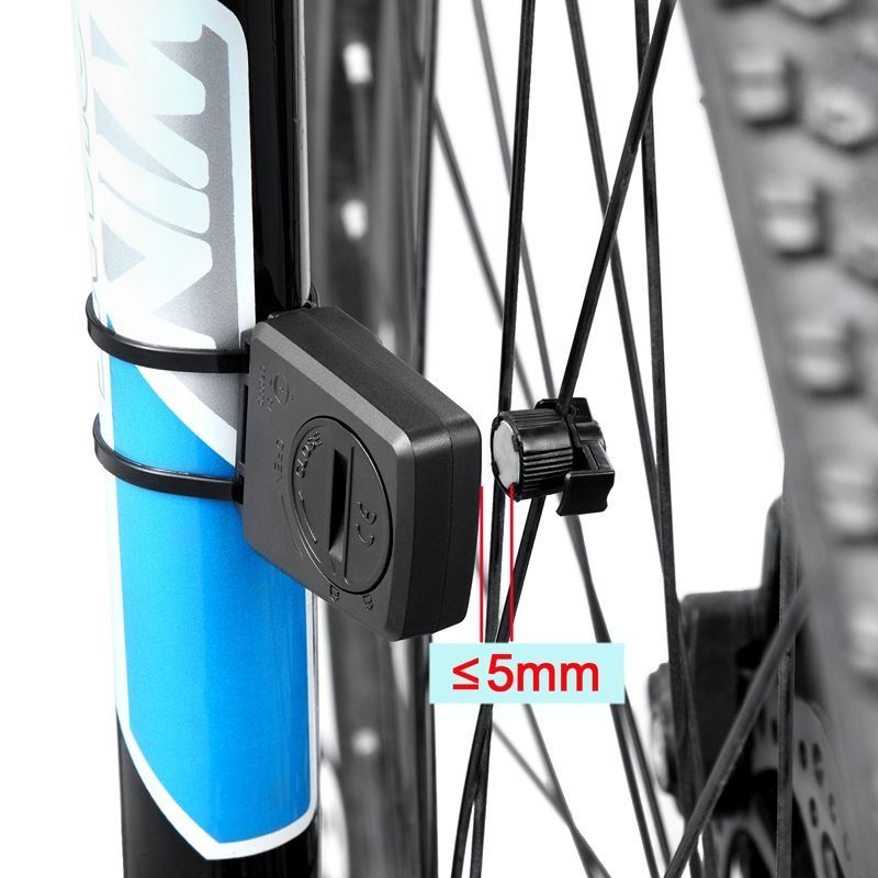 Vélo avec grand écran de 2,8 pouces, chinois, anglais, ultra lumineux, LED, veilleuse, testeur de vitesse, compteur de vitesse sans fil_voghion.com