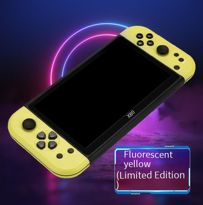 Video Game Consoles New Product 7 Inch Large Screen Handheld Game Console X80 Arcade PS1 Emulator HD Output PSP Handheld_voghion.com