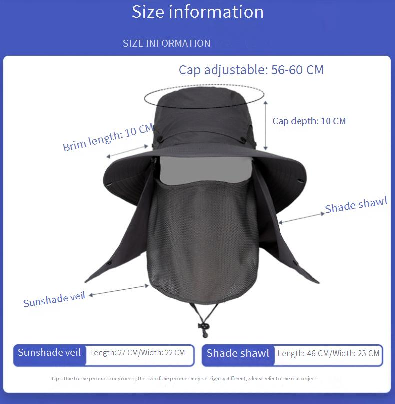 Cappello da sole da donna con parte superiore staccabile - Cappello da pescatore mimetico traspirante e UPF 50+ per escursionismo e viaggi_voghion.com