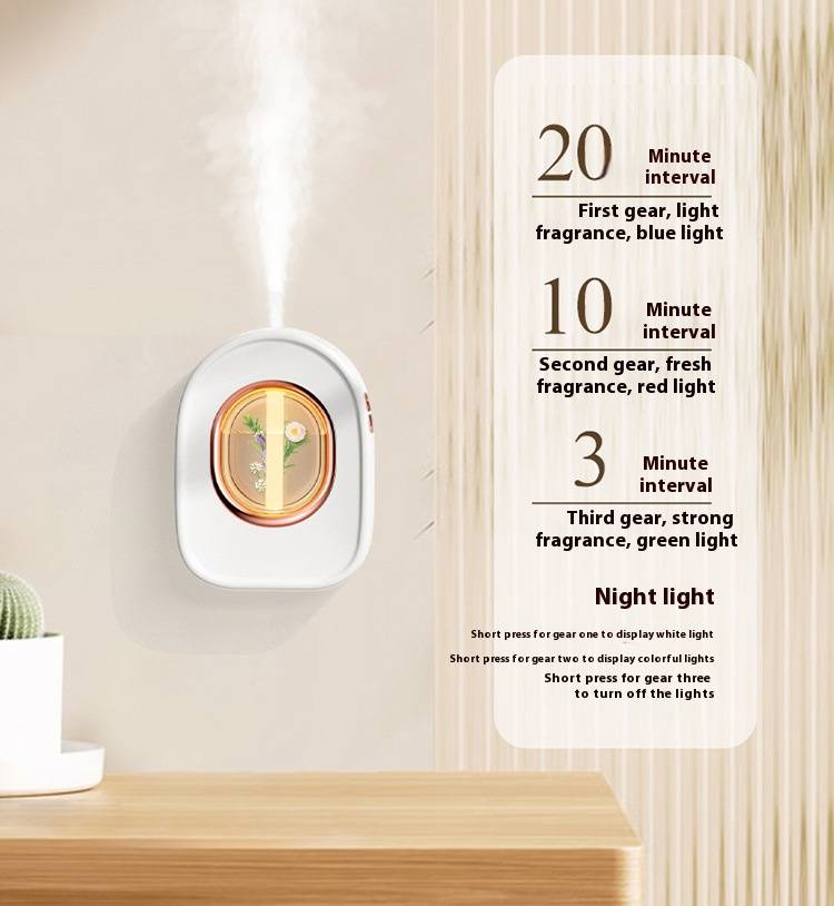 Diffusore di aromi wireless con oli essenziali - Deodorante per ambienti ultra silenzioso per casa, ufficio e bagno, grande capacità 500 ml, autonomia 12 ore_voghion.com