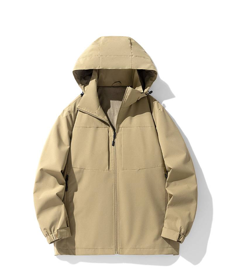 Leichte, wasserdichte Windjacke mit Kapuze für Herren – atmungsaktiver Outdoor-Sportmantel zum Wandern, Laufen und für den Alltag_voghion.com