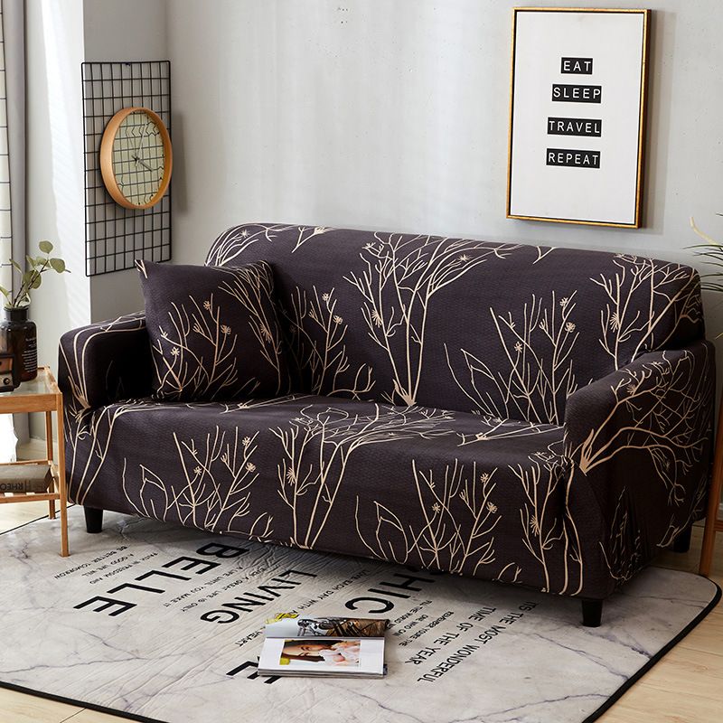 Copridivano elastico universale - Copridivano elastico a copertura totale per poltrone classiche, protezione antipolvere in tessuto, colori solidi moderni_voghion.com