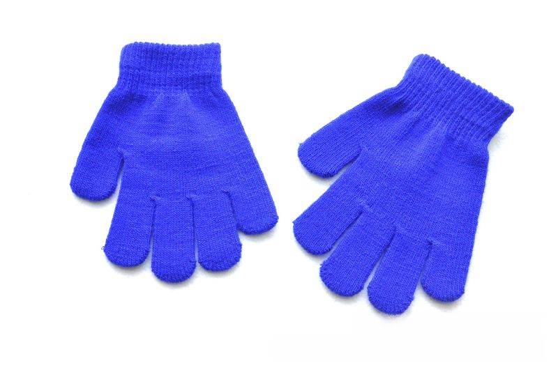 Auf Lager 6-11 Jahre alte Grundschüler Winter Schreibkältefeste warme Handschuhe monochrome Acryl Kinderhandschuhe mit Logo_voghion.com