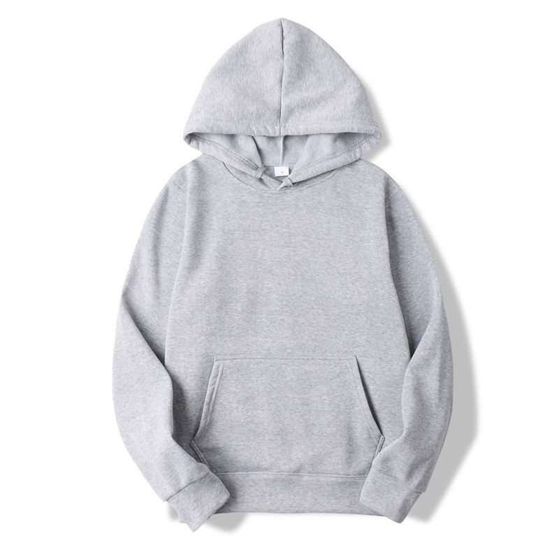 Moda Düz Renk Kapşonlu Erkek ve Kadın Polyester Peluş Günlük Spor Çift Sweatshirt_voghion.com