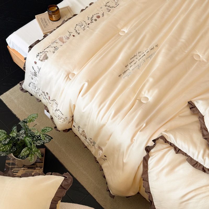 Couette d'hiver 2025, nouvelle série printemps et automne du Magicien d'Oz, couette rétro française en fibre de soja, couette double lavable en machine_voghion.com