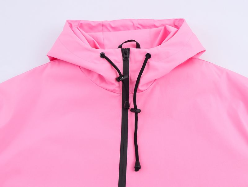 Women's Casual Hooded Jacket - Lightweight Polyester Windbreaker With Zip-Up Front, Loose Fit For Outdoor & Daily Wear_voghion.com