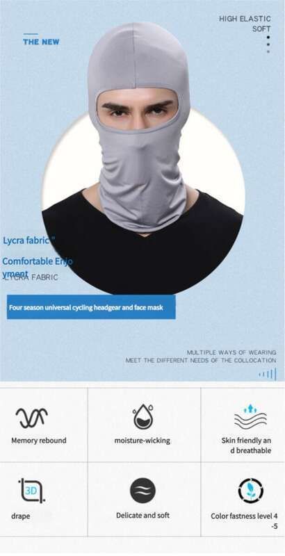 Maschera da ciclismo Ruidong per esterni, antivento, sportiva, con fascia interna per protezione solare, copricapo_voghion.com