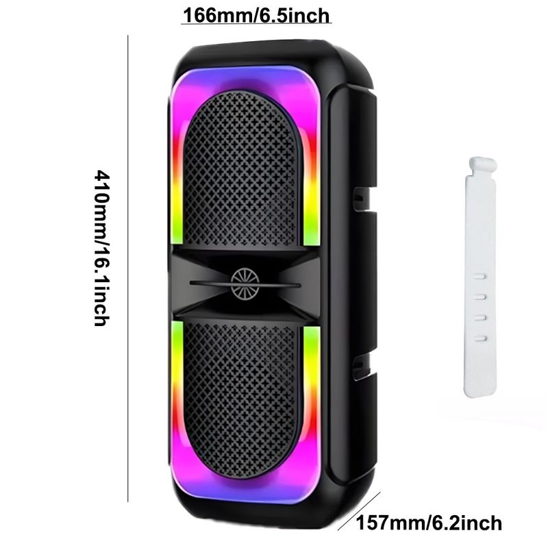 Hohe Bass TWS Drahtlose Bluetooth Lautsprecher Tragbare Subwoofer Outdoor Party RGB_voghion.com
