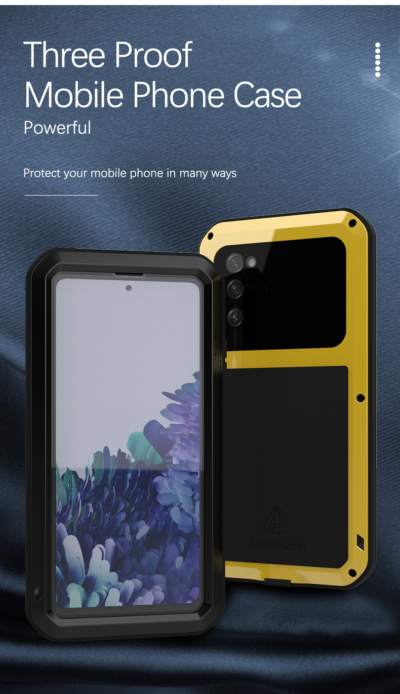 Powerful Love Mei Phone Case For Samsung Galaxy S Fe Metal Armor Shock Dirt Proof Water Cases For Samsun_voghion.com