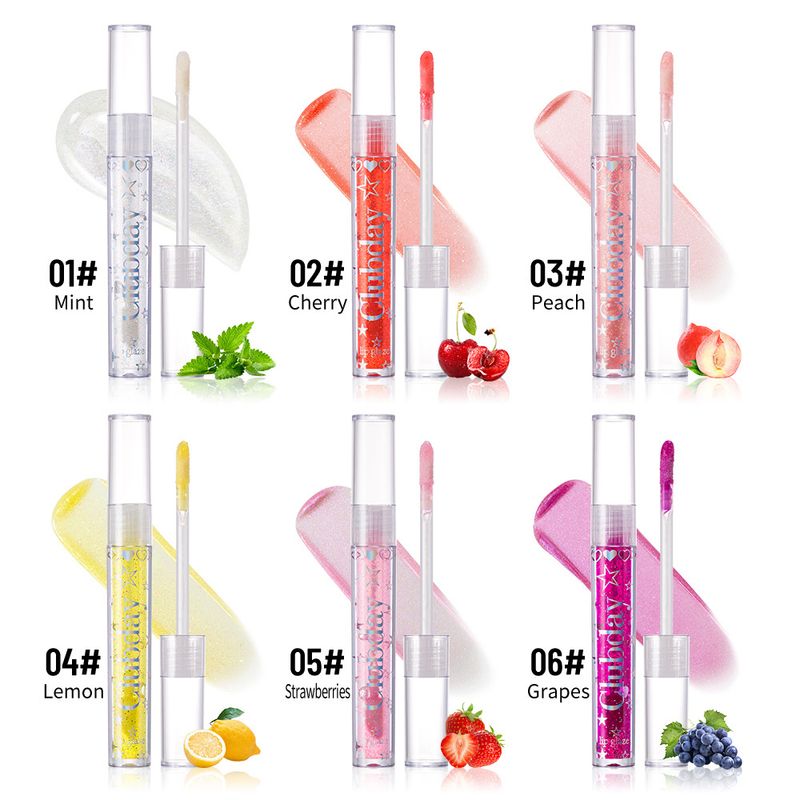Aceite labial hidratante Clubday - Acabado brillante tipo espejo, brillo labial hidratante con ácido hialurónico_voghion.com