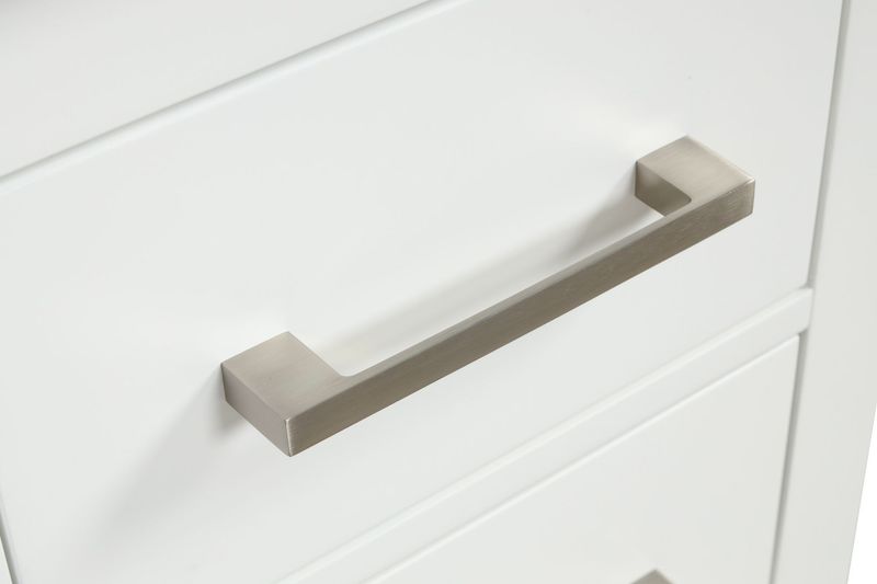 54" Bathroom Vanity With Sink, Modern Bathroom Vanity Set With Soft-Close Cabinet And 6 Drawers, Solid Wood Bathroom Storage Cabinet With Countertop, White_voghion.com