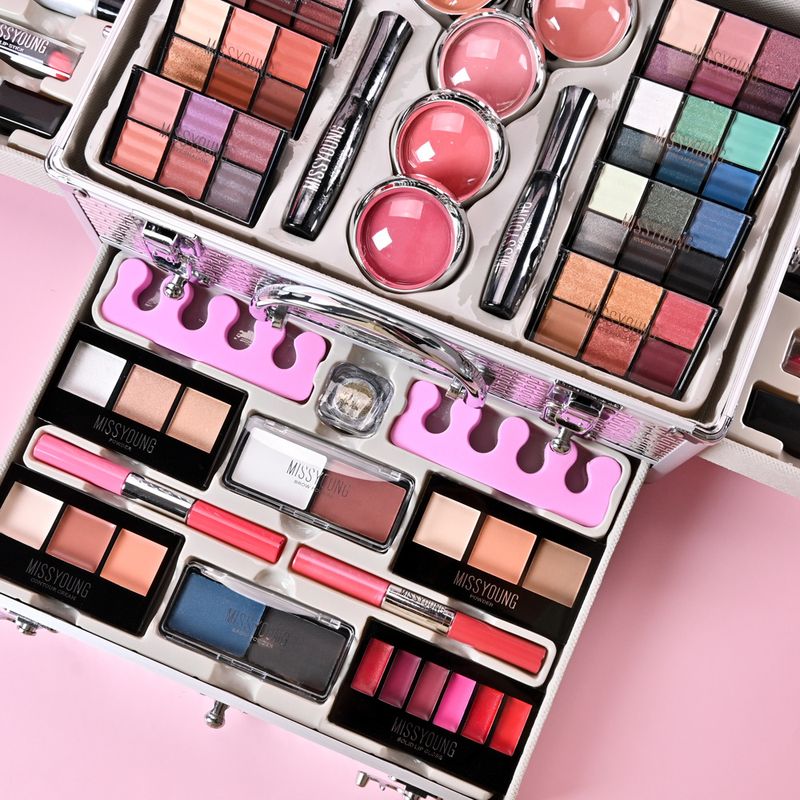 MissYoung Professional 8-kleuren oogschaduwpalet make-upset - vakantiegeschenkset voor schoonheidsspecialisten en beautyliefhebbers (MC1149)_voghion.com